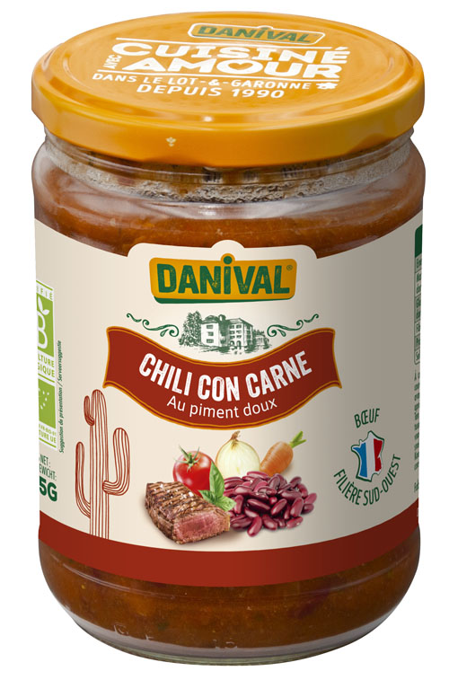 Danival Chili con carne bio 525g